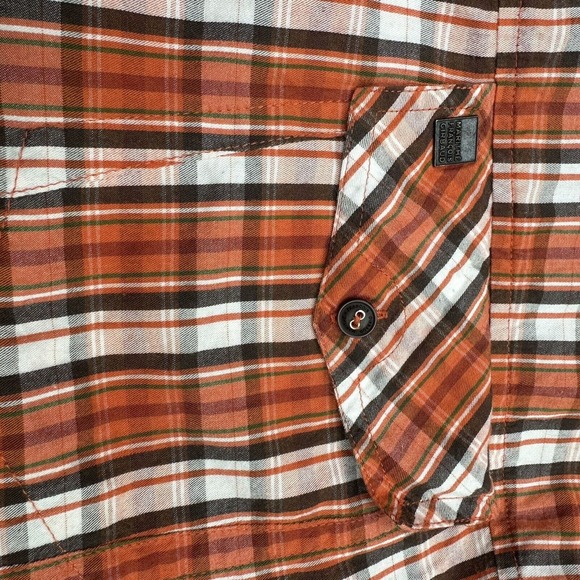 Marithe Francois Girbaud Shirt Mens 3XL XXXL Orange Long Sleeve Button‎ Up - Picture 5 of 7